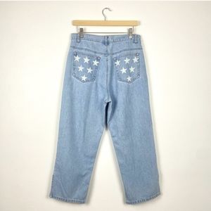 Vintage Bill Blass High Rise Star cropped Denim jeans